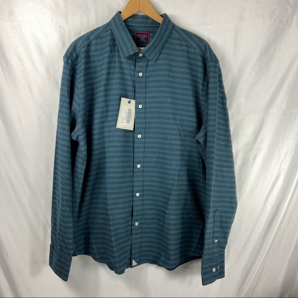 UNTUCKit Palmer Button Up L/S Polo Shirt Sz XXL